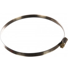 Хомуты СИБРТЕХ, нержавеющая сталь, стандартное болтовое крепление, 110-130мм, 25шт, ширина 9мм 47590