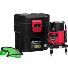 Лазерный уровень MTX crx-30g, 30 м, зеленый луч, батарейки, резьба 5/8" 35032