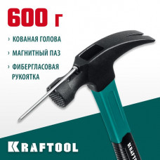 KRAFTOOL 560 г, c фиберглассовой рукояткой, молоток-гвоздодёр Fiberglass 20265-56_z01