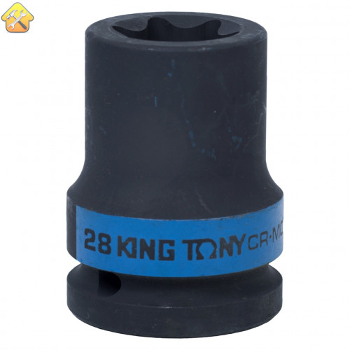 Головка торцевая ударная TORX Е-стандарт 3/4", E28, L = 56 мм KING TONY 657528M