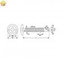 ЗУБР 16 х 4.2 мм, 500 шт., ПШМ-С саморезы с прессшайбой и сверлом для листового металла 4-300211-42-016 Мастер
