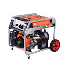 Бензиновый генератор TOR KM8000H 6,0кВт 220В 27л с кнопкой запуска и колесами 1011098