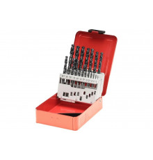 Набор сверл по металлу (19 шт; 1-10 мм; HSSE-Co8 TiALN) Ruko 281214EF