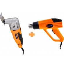 Набор инструментов Вихрь: многофункциональный инструмент-реноватор МФИ-400 + термопистолет ТП-2000М 902/23