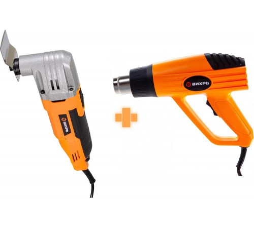 Набор инструментов Вихрь: многофункциональный инструмент-реноватор МФИ-400 + термопистолет ТП-2000М 902/23