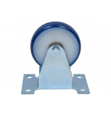 Мебельное синее колесо FCv 93 (75 мм, неповоротное, площадка, поливинилхлорид, полипропилен обод, подшипниковое) TOR 1027152