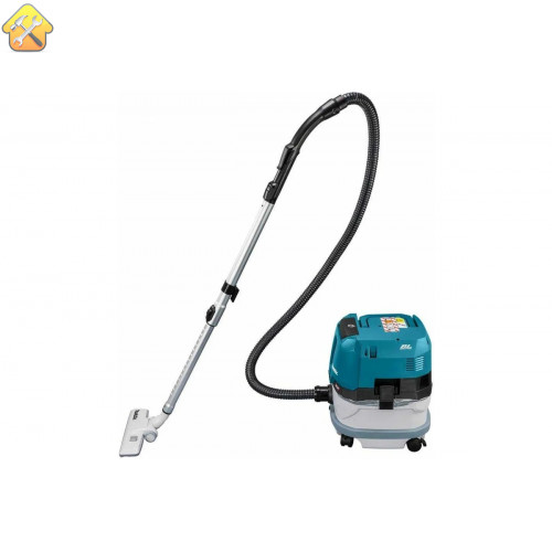 Аккумуляторный пылесос Makita XGT BL 2x40В, 3.2 м3/мин, 230 мбар, 8 л ,сух./влаж, L-класс, XPT VC001GLZ