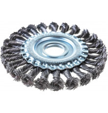 Щетка плоская (125х22.2 мм; витая; сталь 0.5 мм) для УШМ Elitech 1820.073400