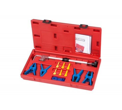 Набор заглушек для патрубков с металлическими наконечниками, зажим, кейс, 12 предметов МАСТАК 102-10002C