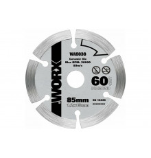 Пильный диск алмазный 85x1.2x15 мм WORX WA5038