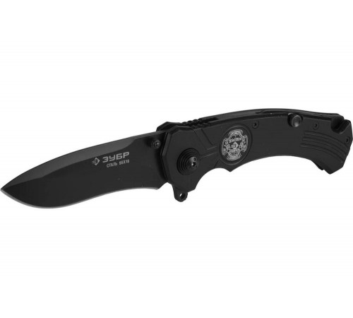 ЗУБР 210 мм/лезвие 85 мм, металлическая рукоятка, нож складной ХРАНИТЕЛЬ 47710