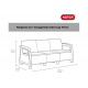 Диван Keter Corfu Triple (love seat max) графит 258975