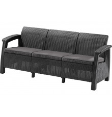 Диван Keter Corfu Triple (love seat max) графит 258975