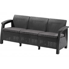 Диван Keter Corfu Triple (love seat max) графит 258975