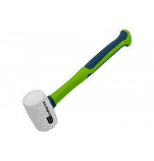 Резиновая киянка, 225г белая резина, фибергласовая рукоятка СИБРТЕХ 11166