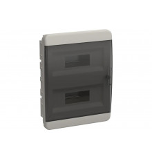 Корпус пластиковый IEK TEKFOR ЩРВ-П-24 IP41 черн. прозр. дверь TF5-KP12-V-24-41-K01-K03