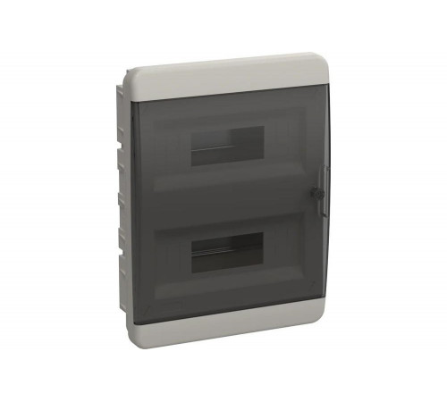 Корпус пластиковый IEK TEKFOR ЩРВ-П-24 IP41 черн. прозр. дверь TF5-KP12-V-24-41-K01-K03