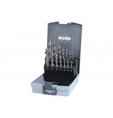 Набор машинных метчиков RUKO HSS 35 град M3-M12+сверла 245049RO