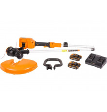 Аккумуляторный триммер WORX 40В, 33см, 2Ач х2, двойное ЗУ, коробка WG183E