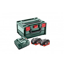 Комплект базовый аккумулятор 2 шт, 18В/10А*ч/LiHD и быстрозарядное устройство ASC145 Metabo 685142000