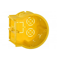 Установочная коробка IEK С3 d68x45мм для твердых стен, сборная, оконечная, оптовая упаковка UKT10-068-045-000-K1-N-UO