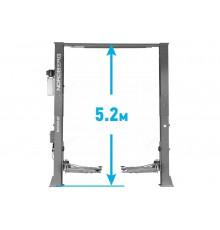 Подъемник NORDBERG LONG 380 V, 2х стоечный, 6 т, с верхней синхронизацией, серый N4122H1E-6G_380