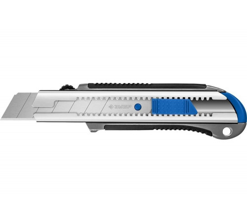 Металлический нож ЗУБР Профессионал ТИТАН-25 с автостопом, 25 мм 09180