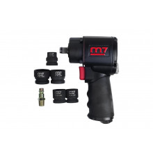 Пневматический ударный гайковерт с комплектом головок MIGHTY SEVEN NC-4610AN