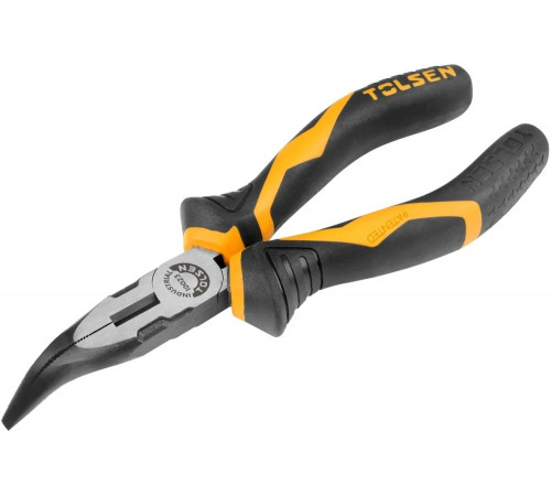 Пассатижи TOLSEN GRIPRO тонконосые, 160 мм, загнутые TT10023