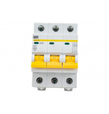Автоматический трехполюсный выключатель IEK ВА47-29 10А D 4.5кА 9691623
