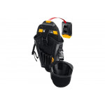 Кобура для шуруповерта с дополнительным съёмным карманом с быстросъёмным креплением KRAFTOOL KH-5 FastClip, 5 отделений для свёрл и бит 38769