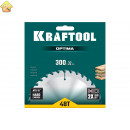 Диск пильный по дереву KRAFTOOL Optima 300x32 мм, 48Т 36951-300-32