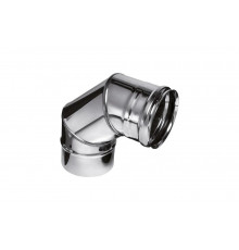 Колено Ferrum 0.5 мм, 90 гр, ф 110 мм f2402