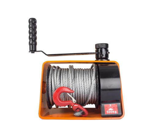 Лебедка ручная червячная TOR ЛРЧ 500 (VS) 0,5 т (без каната)