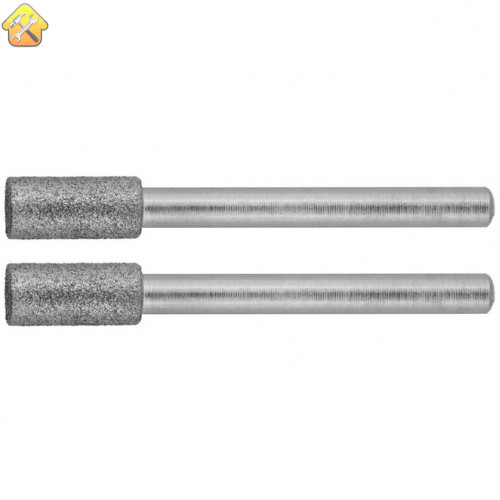 ЗУБР  4.8 x 10.0 х 3.2 мм, L 38 мм, 2 шт. мини-шарошки алмазные 35920