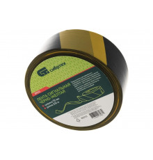 Сигнальная лента СИБРТЕХ, 50 мм х 200 м, черно-желтая 89033