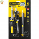 STAYER 60 Вт, 6 предметов, набор для паяльных работ Proterm 55313-60-H6 Professional