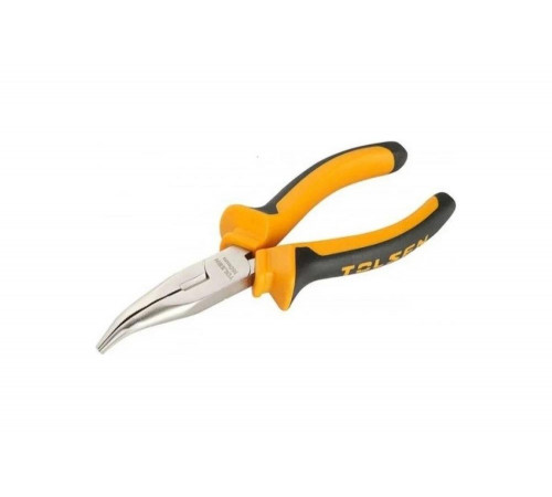 Тонкогубцы TOLSEN изогнутые 160 мм комбинированные рукоятки 10008
