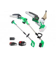 Аккумуляторная цепная пила-высоторез Zitrek greensaw 20 plus 20в, li-ion аккумуляторы 2 шт. - 1x1,5Ач + 1x3,0Ач. 082-1856