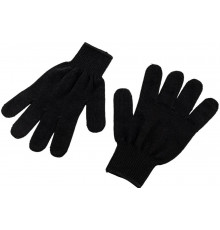 Трикотажные перчатки СИБРТЕХ, акрил, чёрные, оверлок, 68651