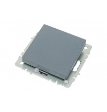 Проходной 1-клавишный выключатель IEK Brite 10а вс10-1-6-брм маренго BR-V12-0-10-K35