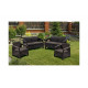 Комплект мебели Keter Corfu REST without table коричневый, серая подушка 241724