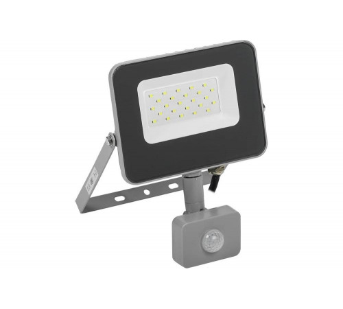 Светодиодный прожектор IEK СДО 07-20Д, серый, с датчиком движения, IP54 LPDO702-20-K03