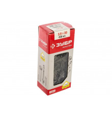 Саморезы с двухзаходной резьбой Зубр по ГВЛ, ДСП, фосфатированные, PH2, 3,9x30мм, ТФ1, 450шт 4-300051-39-030