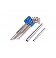 Набор Г-образных ключей KING TONY Torx, T10-T50, длинные, 11 предметов 20319PRU