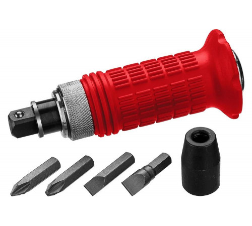 ЗУБР  6 предм., Ударно-поворотная отвертка (2565)