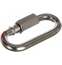 Карабин ЗУБР винтовой с муфтой, 8мм, 1 шт, оцинкованный, 304536-08