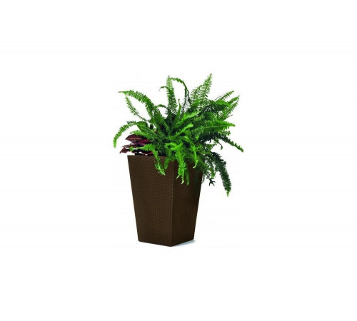 Кашпо Keter Rattan Planter S коричневое