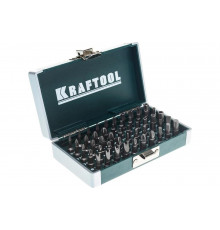 Набор кованых торсионных бит KRAFTOOL X-Drive Cr-Mo, система насечек "NSS", 50 предметов, в боксе 26065-H50
