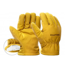 Утеплённые кожаные перчатки KRAFTOOL Extrem Winter XL 1137-XL